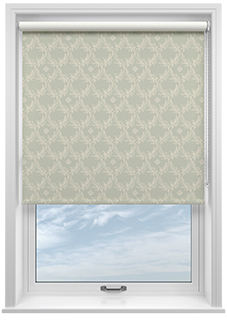 Trellis Prints, Vine and Bloom Bud Green - Twist&Fit Roller Blind